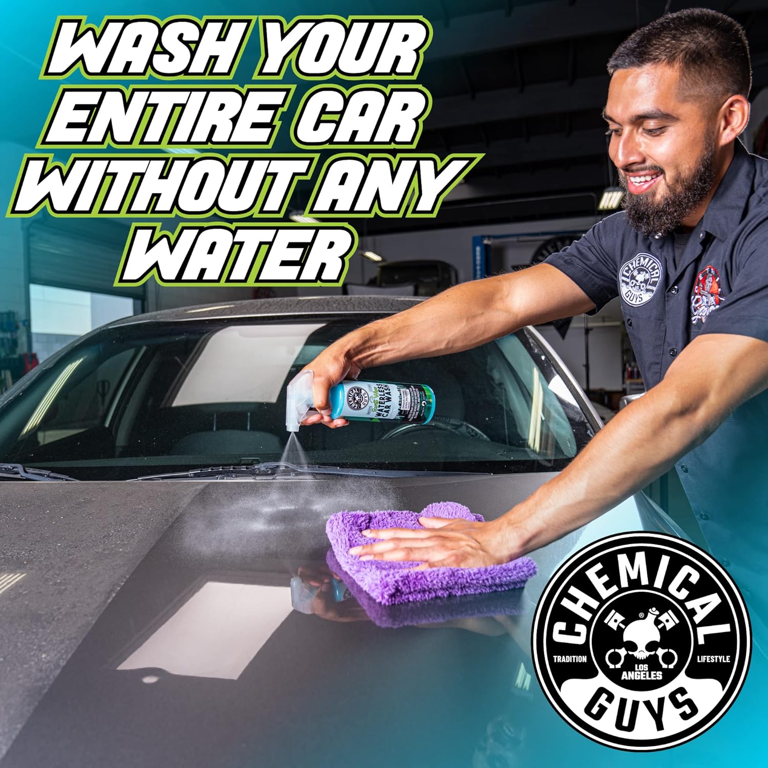 Swift Wipe Sprayable Waterless Car Wash Spray - Spray and Wipe to Safely Clean and Shine Cars, Trucks, Motorcycles