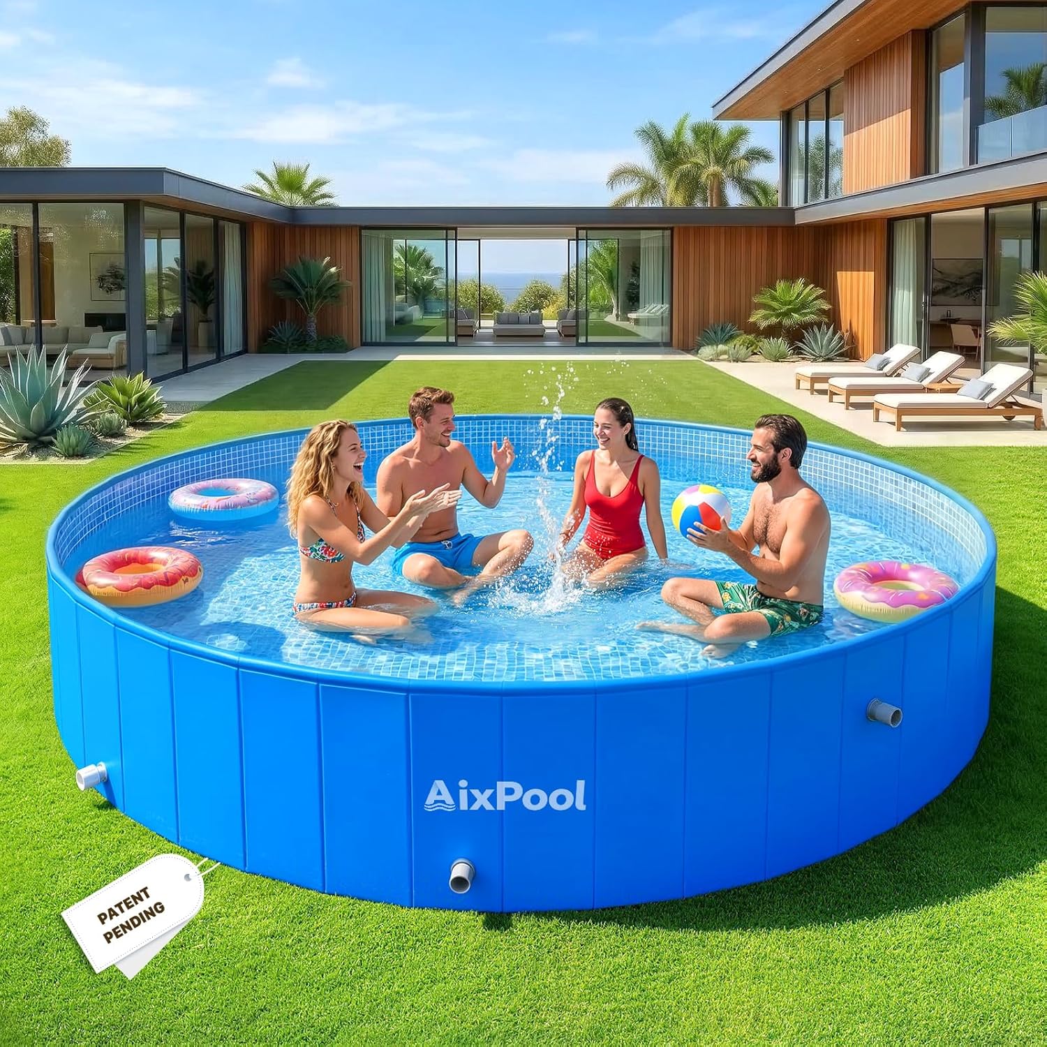 2026 Large Foldable Pool,Non-Inflatable Pool for Adult,Foldable Swimming Pool,Plastic Kiddie Portable