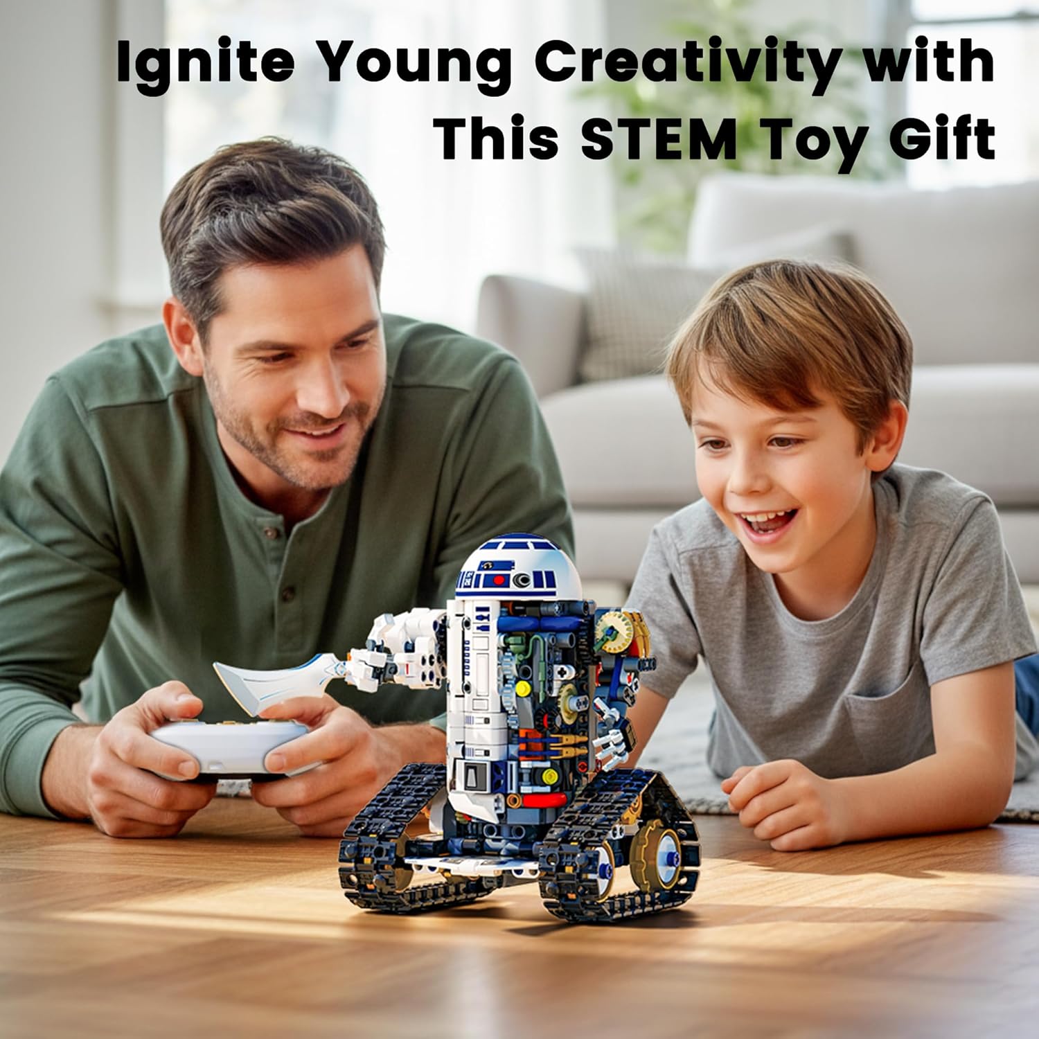 3-in-1 STEM Robot Building Kit, APP & Remote Control Robotics Kit | Build & Rebuild 3 Models with One Kit, Control