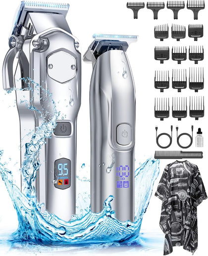 Hair Clippers and Trimmers Set Cordless for Men Grooming,Barber Set | 7000rpm Powerful Cut,Long Battery