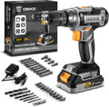 Power Drill Cordless: DEKOPRO Cordless Drill 20V Electric Power Drills Set Tool Drills Cord-less Set with Battery and