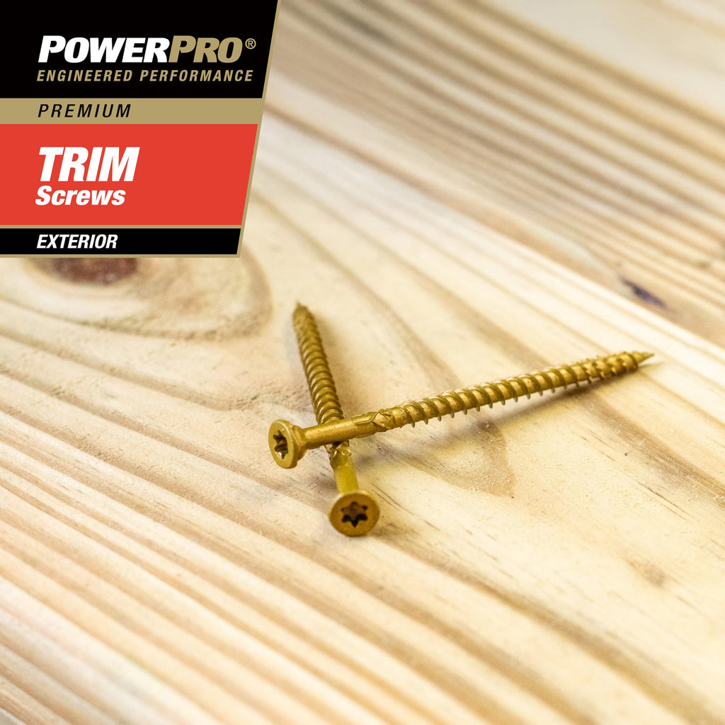 Trim Screws, #8 x 2-1/2in, 131 Pieces, Bronze