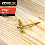 Trim Screws, #8 x 2-1/2in, 131 Pieces, Bronze