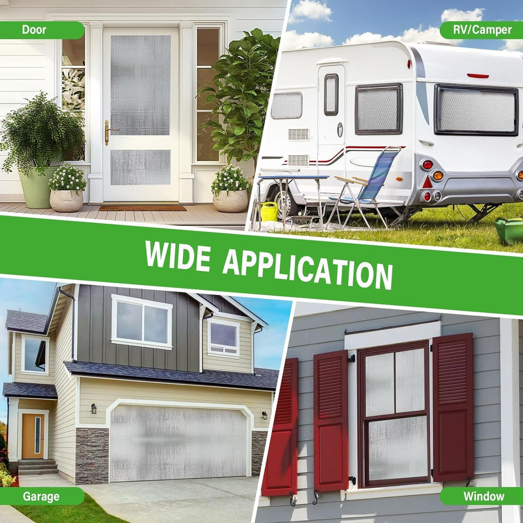 24" x10ft DIY Bubble Core Reflective Sheet, Window Kit, Garage Door Insulation, Thermal Shield, RV Insulation + 35