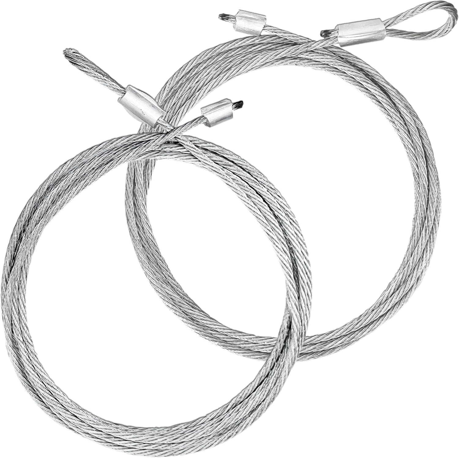 3-Pieces Bundle - Garage Door Torsion Springs (0.218x2x22), Winding Bars Tool, 8.5ft Garage Door Cables & Standard