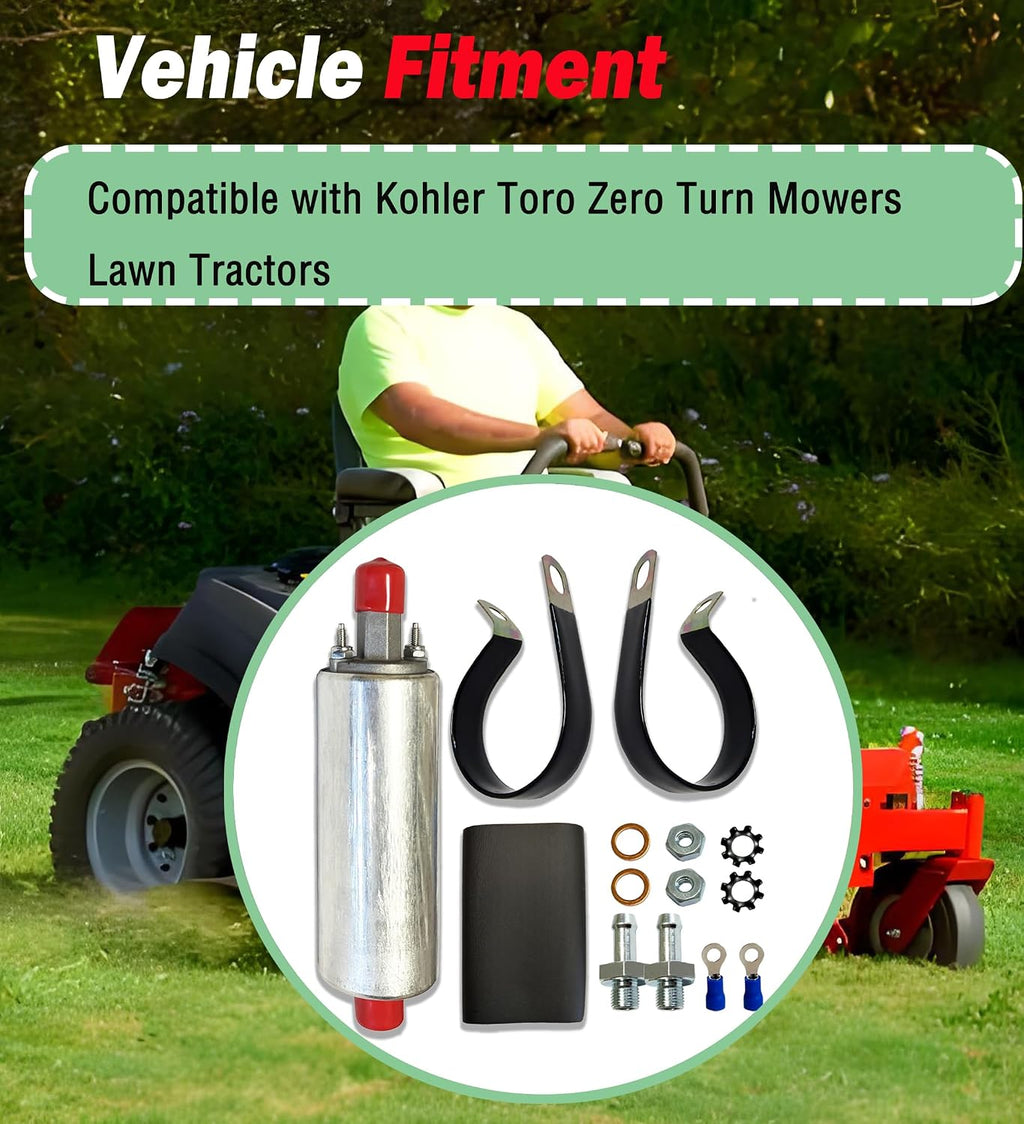 2439352-S 2439320 Fuel Pump Assembly Fits for Kohler Command Toro Zero Turn Mowers Lawn Tractors, 24 393 52-S, 2439352, 24-393-52-s 2439320-S 24 393 20-S Fuel Pump Module Assembly