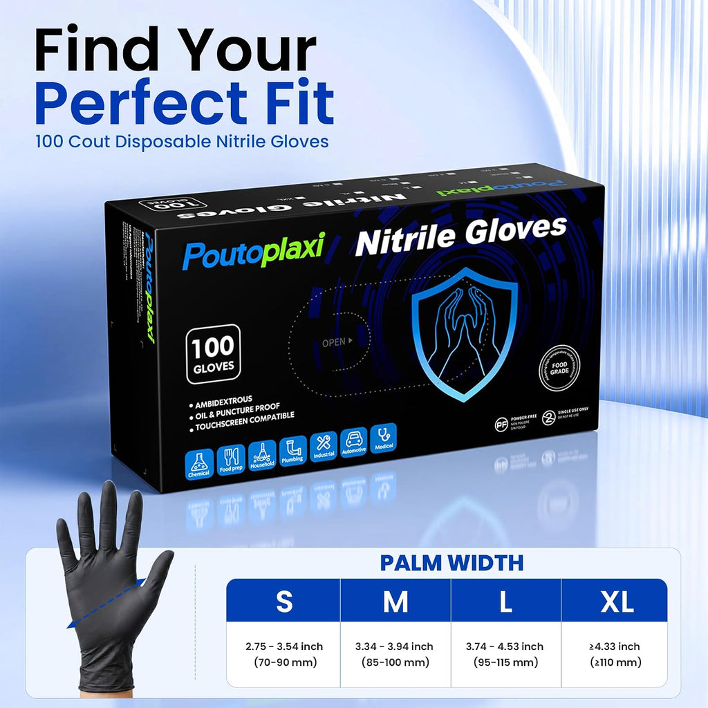 Nitrile Disposable Gloves 5 Mil