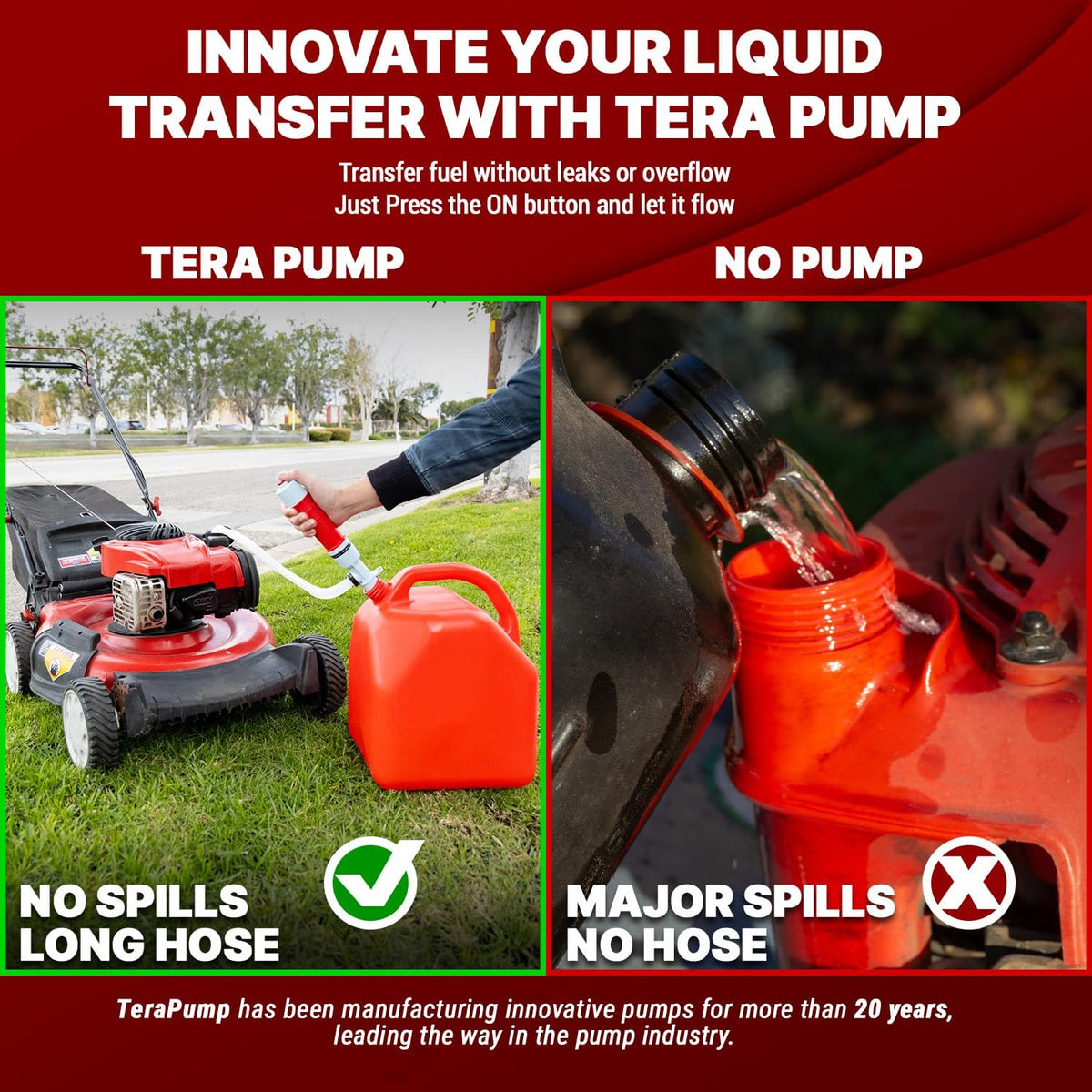TERA PUMP Automatic Battery Powered Liquid Transfer Pump