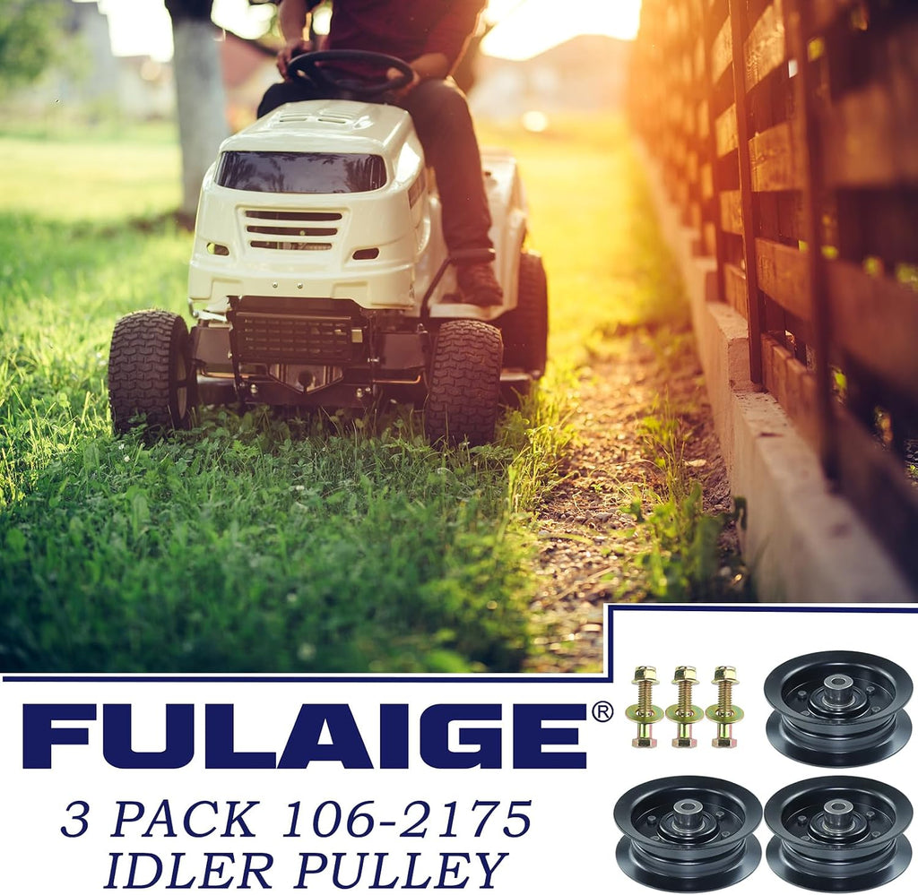 3Pcs 132-9420 Idler Pulley for Toro Timecutter SS5000 42" 50" Mower