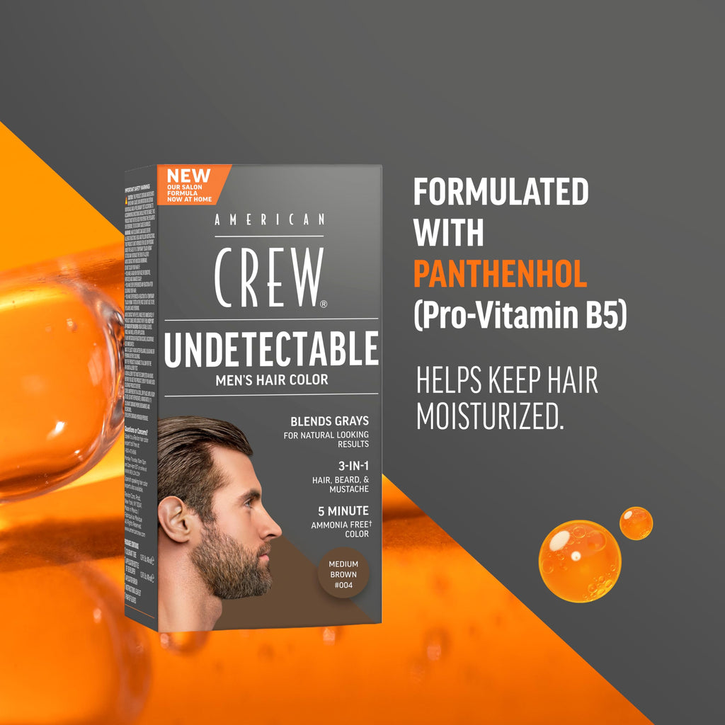 Undetectable Men's Hair Color, Medium Brown, 1 Pack