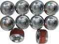 1/2" NPT Pipe Plug, Vibra-Seal Coating | 1/2" X .550” NPT Threaded | Leak-Proof Seal | Durable Performance (10)