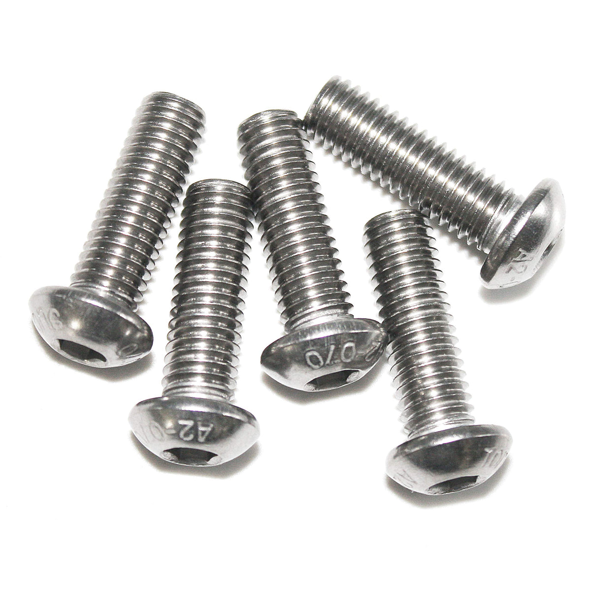 Fullerkreg M4-0.70 x 25mm Button Head Socket Cap Bolts, 50 Pcs