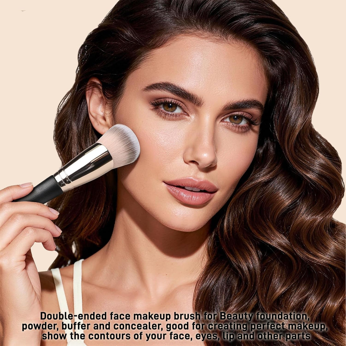 Foundation Concealer Brushes, 2Pcs Premium Duo-End Makeup Brush Set