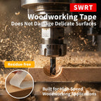 Double Sided Woodworking Tape, 1 in x 108 ft Each, 3 Rolls Strong Hold