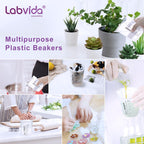 2000ml Autoclavable Stackable Plastic Beakers, LVB017