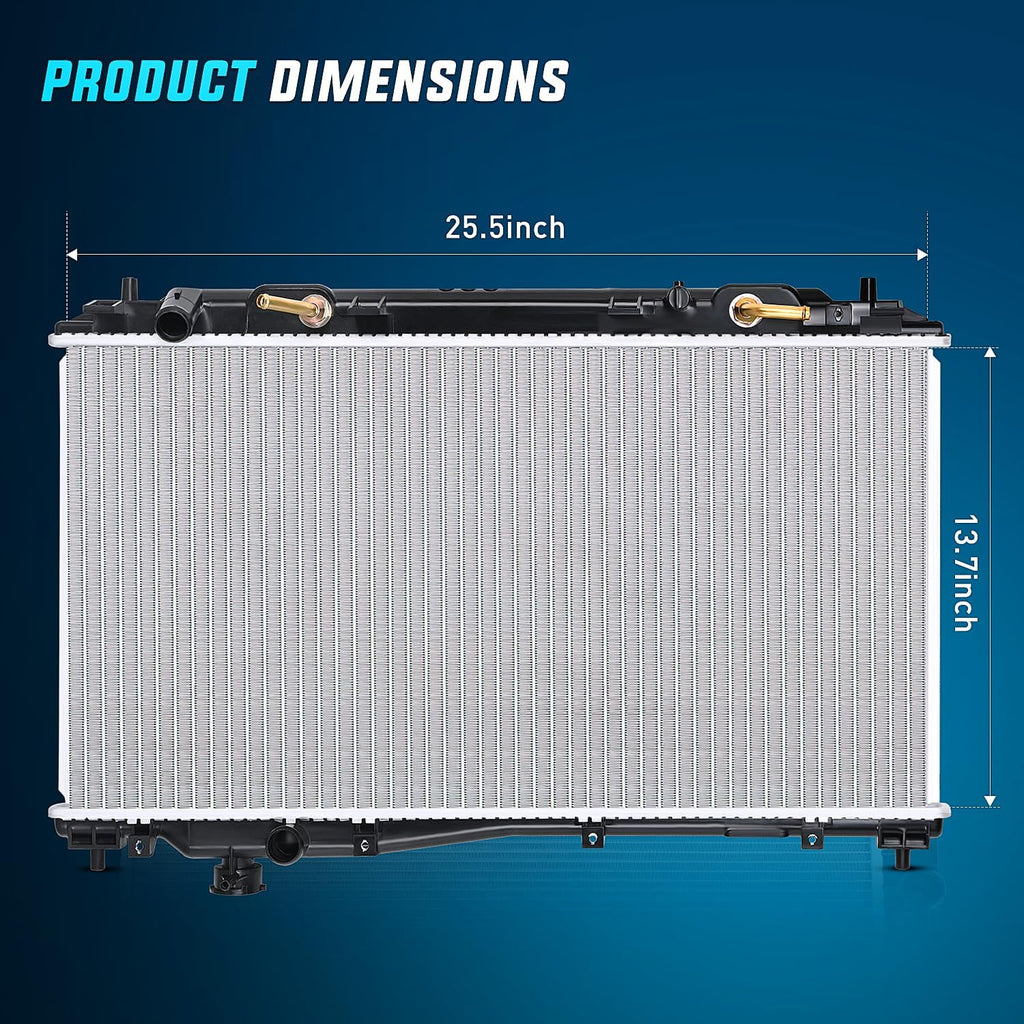 Nilight Radiator for Honda Civic 2001 2002 2003 2004 2005 L4 1.7L AT