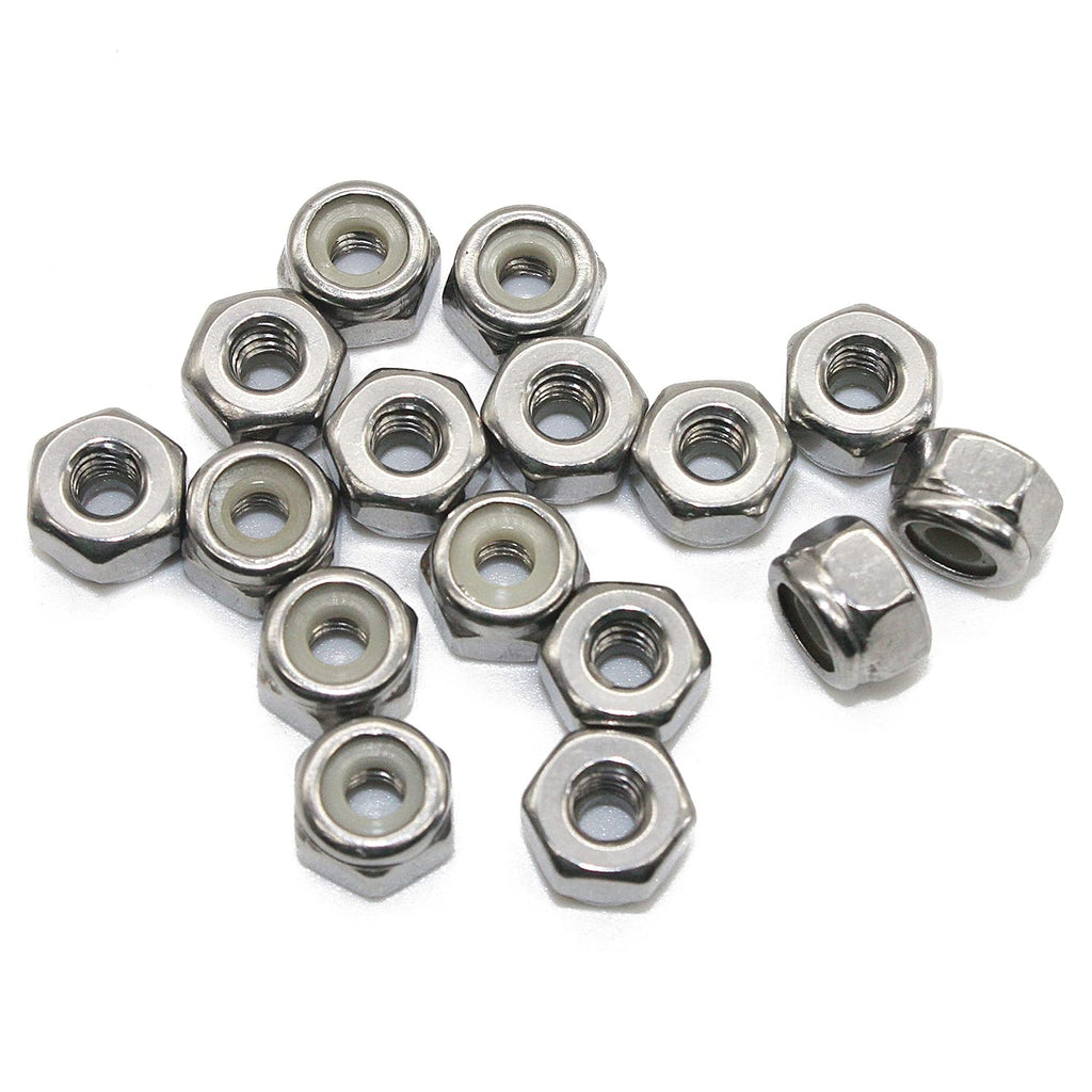 Fullerkreg #10-24 Hexagon Nylon Locking Nuts, 100 Pack