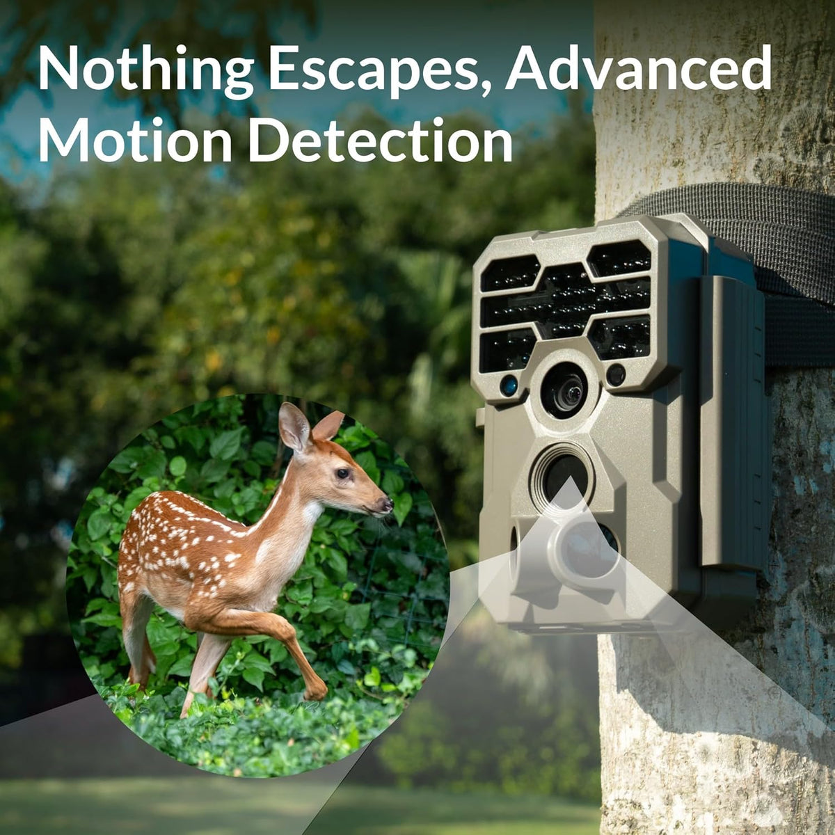 A60 4K Trail Camera, Enhanced Low-Light Performance | True 4K Video with Sound, 0.1s Trigger, 100ft No-Glow Night