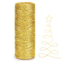 328ft 1mm Metallic Gold Twine for Gift Wrapping