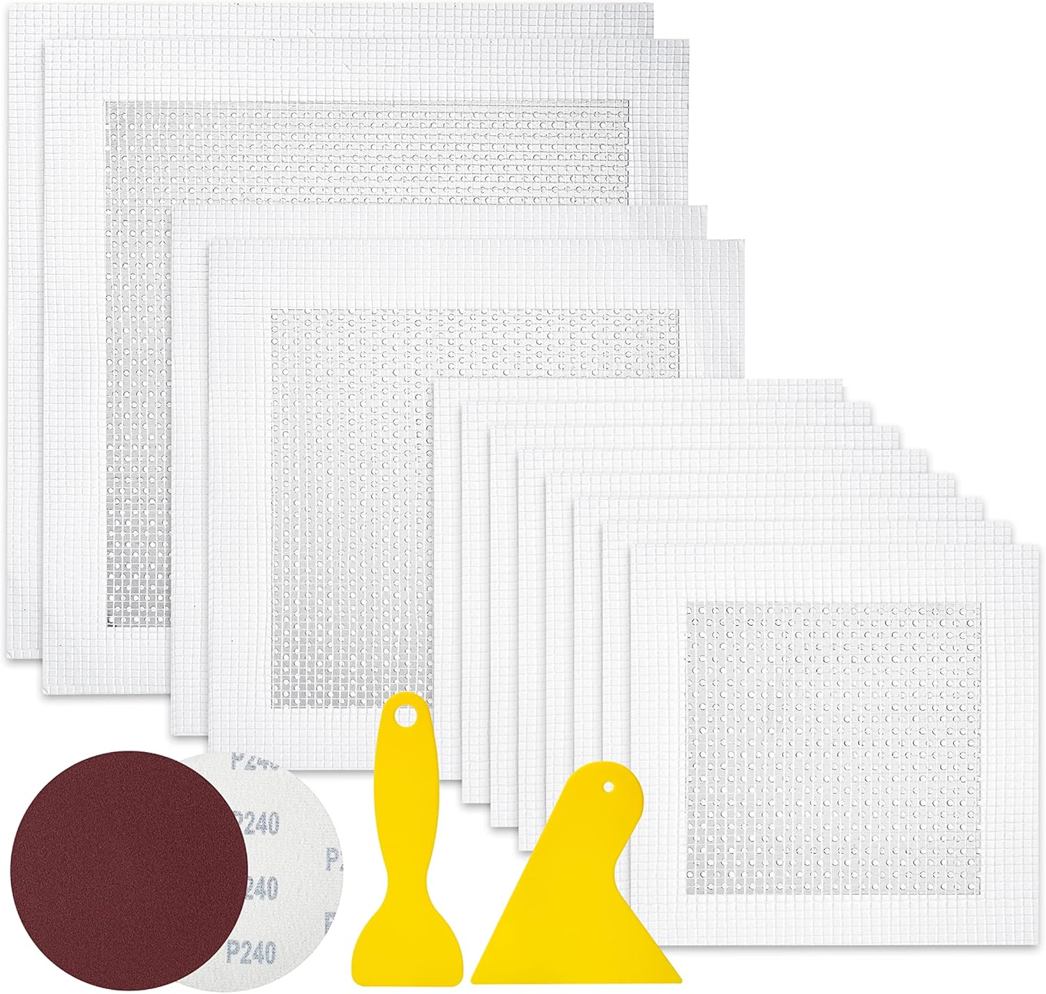 Bates- Drywall Repair Kit, 16 pcs, Aluminum Wall Repair Patch Kit