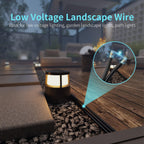 Energeaster 250FT 16 Gauge 16/2 Low Voltage Landscape Wire Black