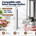 3-Size Stainless Steel Sausage Stuffing Tubes for LEM Stuffers