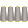 Polyester Serger Thread, 4 Cone Pack 2750yd 40/2, Grey