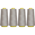 Polyester Serger Thread, 4 Cone Pack 2750yd 40/2, Grey