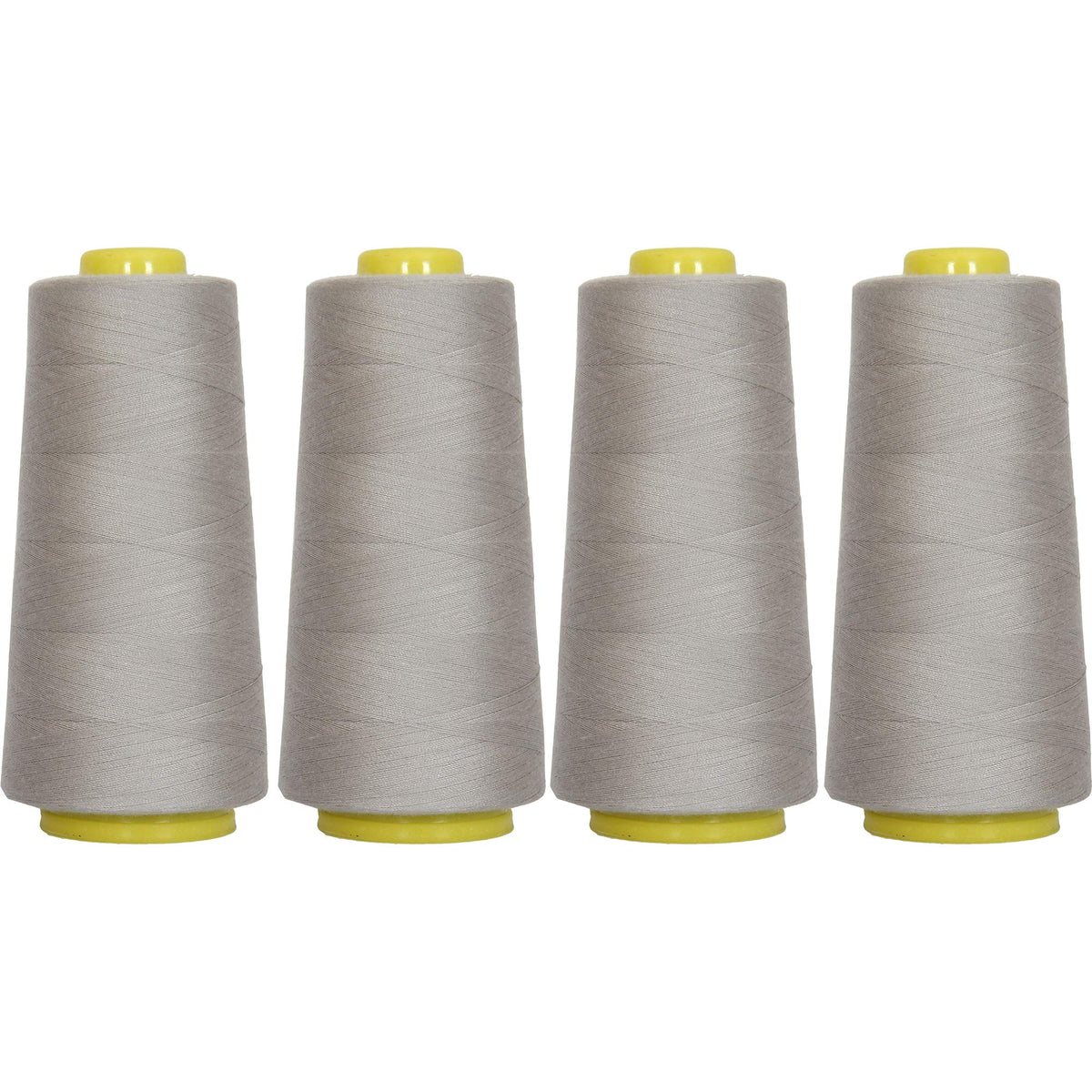 Polyester Serger Thread, 4 Cone Pack 2750yd 40/2, Grey