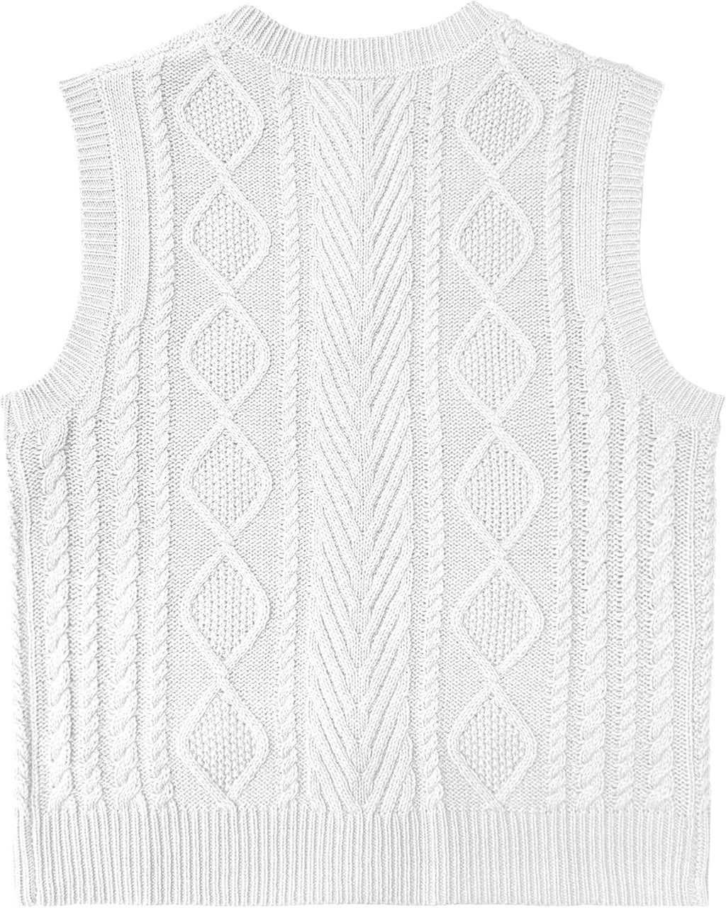 Kid Girls Sweater Vest Sleeveless Button Down Knit Cardigan School Uniform Sweater Vest Top 5-13Y