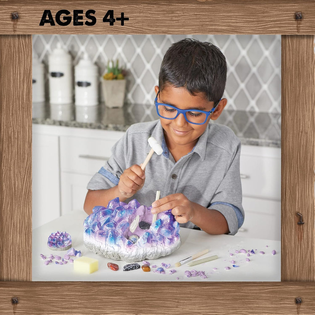 Dig It Up Giant Gem Discovery Kit - Gemstone Dig Kit Offers Geology for Kids with 12 Real Polished Hidden Gemstones