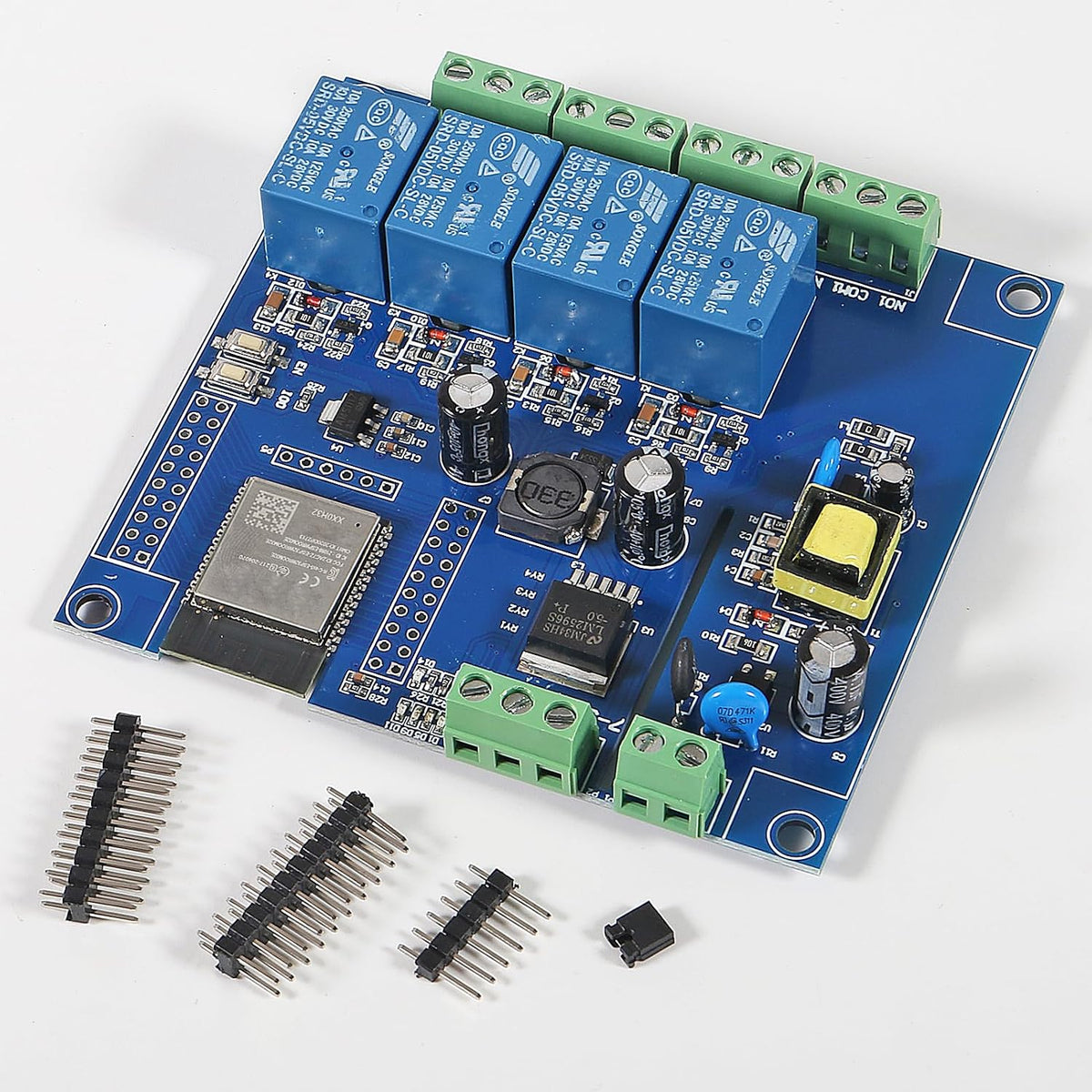 ESP32 WiFi 4 Channel Relay Module ESP32-32E 4 Channel Development Board AC/DC Power Supply Switch Controller Board for Arduino Smart Home Wireless Control