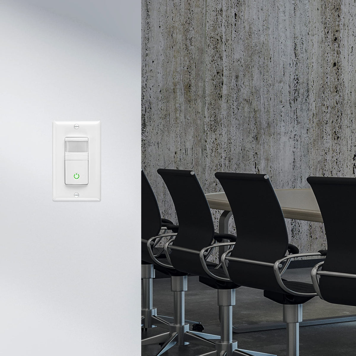 Maxxima Occupancy Vacancy Motion Sensor PIR Wall Switch, 3-Way/Single Pole