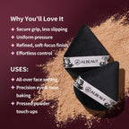 Triangle Powder Puffs 3 Pcs, Velour Makeup Puffs for Foundation