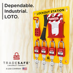 Lockout Tagout Station, Lock Out Tag Out Station with Devices