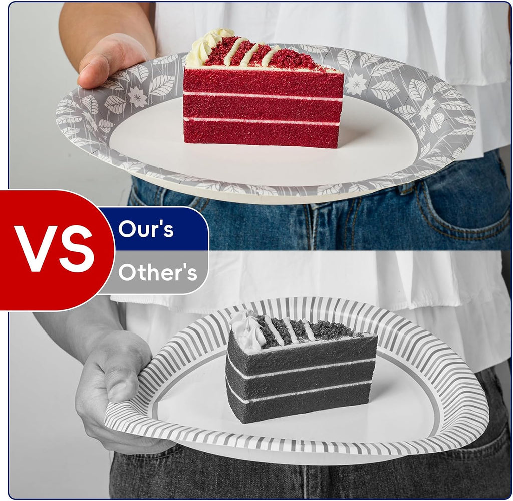 10 inch 140 Pack Disposable Paper Plates