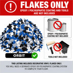 20 LB Decorative Vinyl Flakes for Epoxy Garage Floors