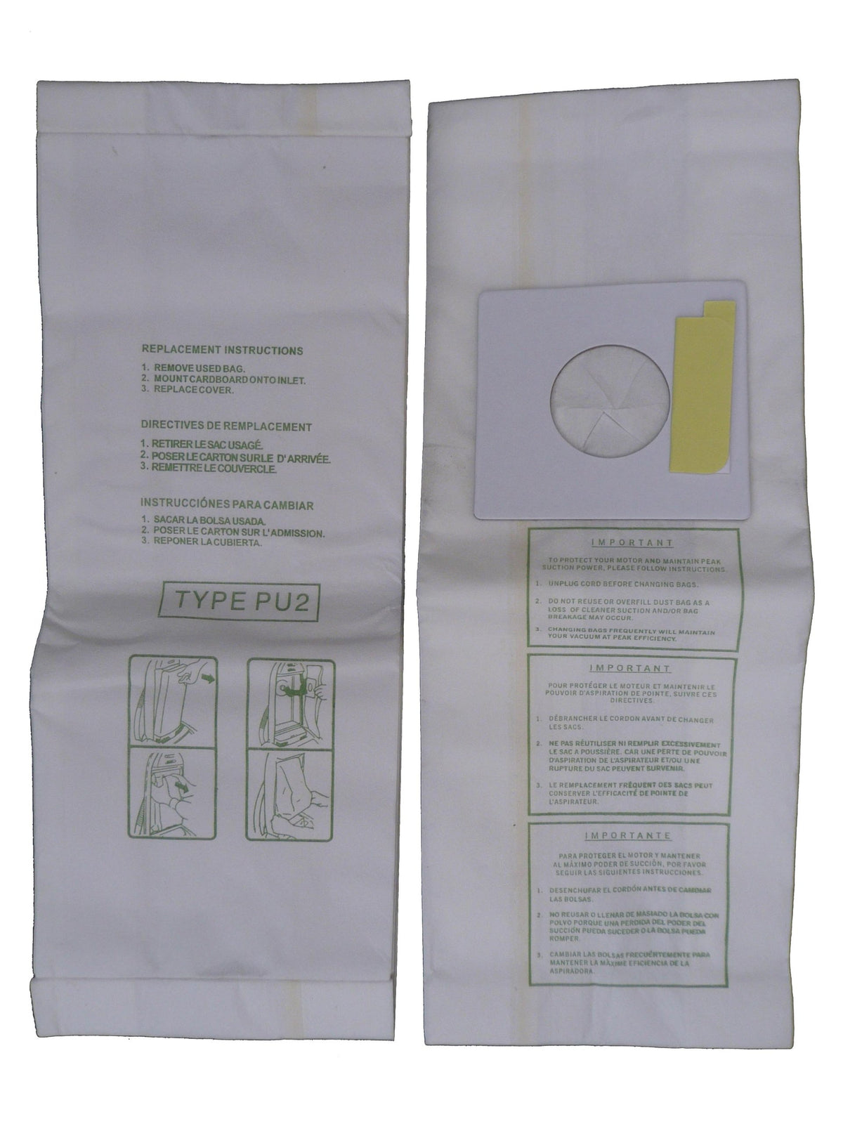 EnviroCare Replacement Micro Filtration Vacuum Bags Designed to Fit Sharp PU-2 Uprights.
