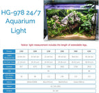 Advanced LED Aquarium Light with Timer, 24/7 Lighting Cycle & DIY Mode, Full Spectrum Fish Tank Light for 30-36 in