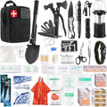 318 PCS Emergency Survival Kit, Survival Gear and Equipment First Aid Kit Med Supplies for Vehicles Travel Car