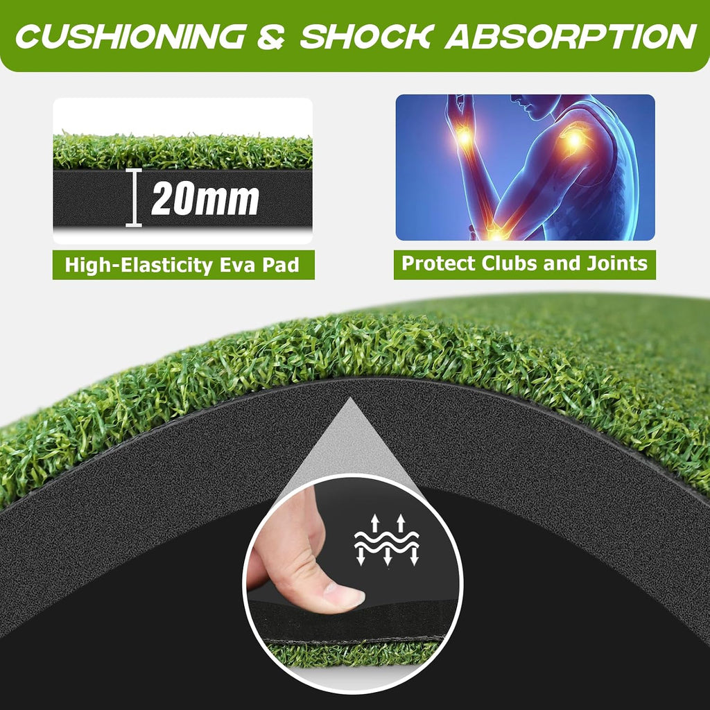 Golf Mat 36mm: 5x4ft/6x4ft Golf Hitting Mat Practice Outdoor Indoor