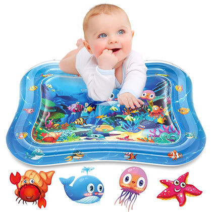 Inflatable Tummy Time Mat Premium Baby Water Play Mat for Infants and Toddlers Baby Toys for 3 to 24 Months