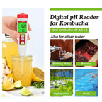 YINMIK Food pH Tester with pH Calibration Storage Solution Digital pH Meter