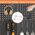 Pegboard Hooks Set, Peg Board Organizer Accessories with Bins
