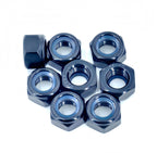 8Pcs M14 x 2mm Nylon Insert Hex Lock Nuts, 304 Stainless Steel Locknuts,Black