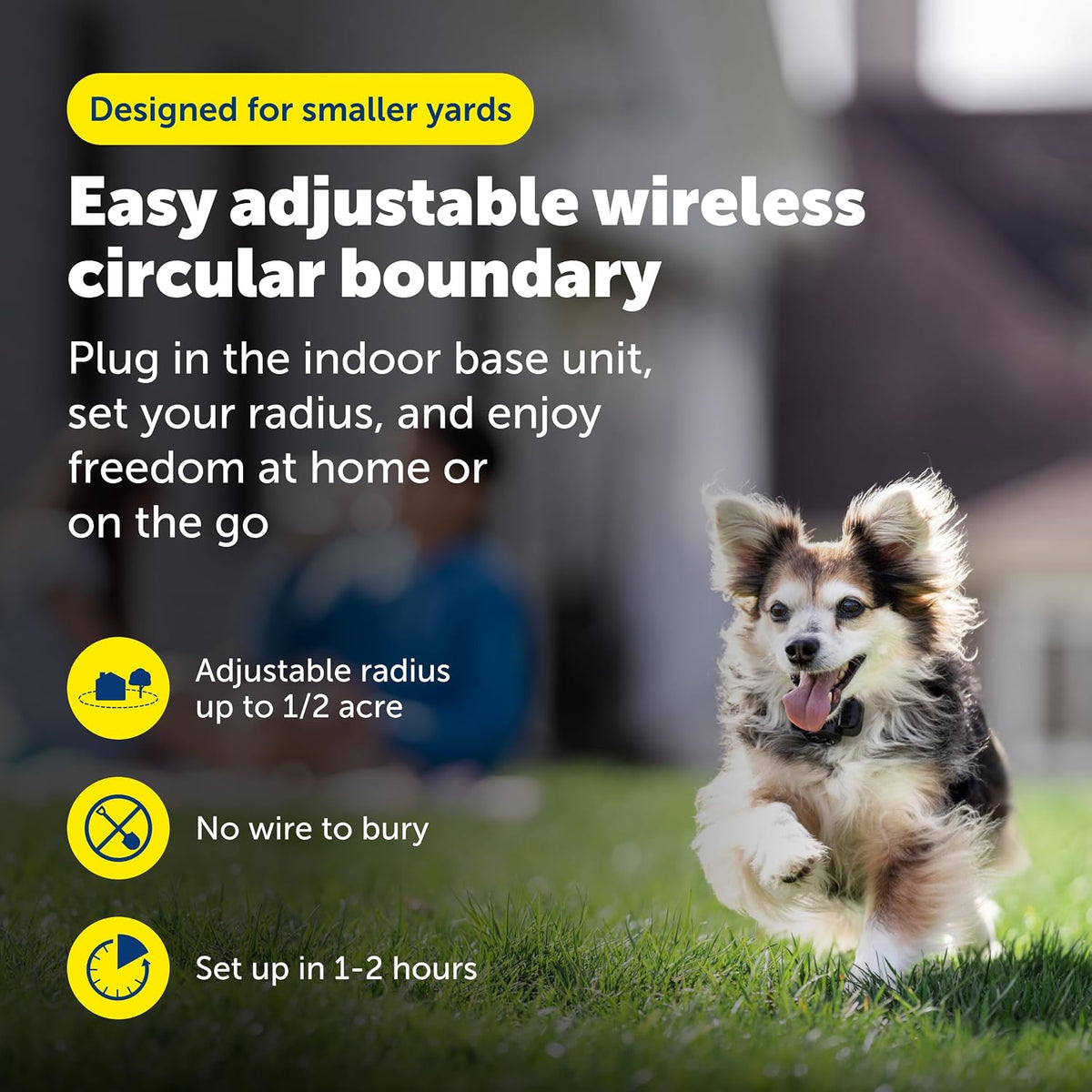 Wireless Pet Containment System, Up to 1/2 Acre