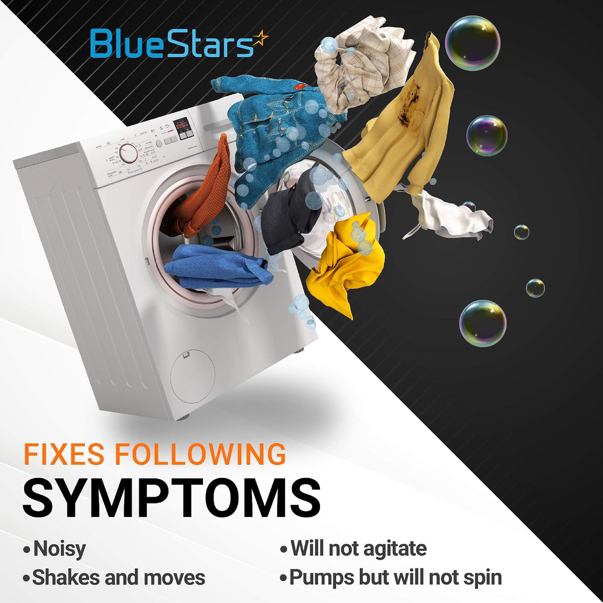 BlueStars Upgraded WH49X10042 Washer Agitator Coupler Kit Replacement - Compatible with G.E Washing Machines - Replaces AP3964635 PS1517844 1195917 WH43X10009