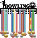 Bowling Medal Holder Sports Medal Hanger Display Race Awards Metal Rack Trophy Ribbons Organizer Iron Mount Decor