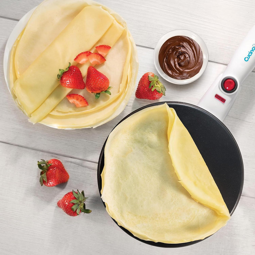 Cordless Crepe Maker, Non-Stick Dipping Plate, Electric Base