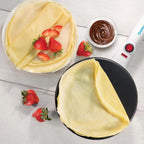 Cordless Crepe Maker, Non-Stick Dipping Plate, Electric Base